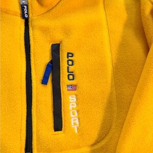 Polo Ralph Lauren Sport Yellow Zip-Up Sweater
